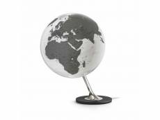Globe terrestre lumineux anglo ø 25 cm - charbon #DS