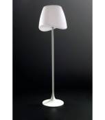 Lampadaire Cool 2 Ampoules CFL Outdoor IP65, blanc mat/blanc opal