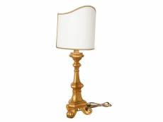 Lampe d'oro grand de table en bois made in italy