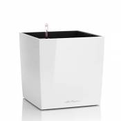 Lechuza – Pot de Fleurs d'Interieur – Premium Cube – Réserve d'Eau Intégrée – Coloris Blanc – 30 x 30 x 30 cm