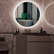 Ledimex - Miroir de salle de bain rond rétroéclairé Modèle lisbonne Ø100 [ ® ]