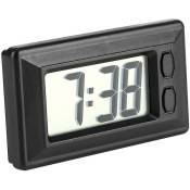 Linghhang - Horloge numérique lcd - Horloge électronique pour véhicule ultra-mince avec horloge électronique pour tableau de bord de voiture - black