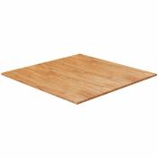 Mercatoxl - Dessus de table carré Marron clair90x90x2,5cm Bois chêne traité