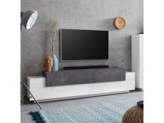 Meuble tv 4 placards 3 portes 200cm design moderne corona low report AHD Amazing Home Design