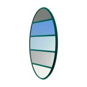 Miroir rond cadre vert 50 cm Vitrail - Magis