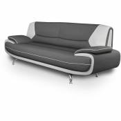 Mobilier Deco - muza - Canapé design 3 places en simili