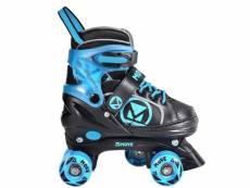 Move patins à roulettes quad disco taille 30-33 noir - bleu ZSBK000090-BL