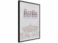 Paris prix - affiche murale encadrée "pastel berlin"