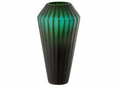 Paris prix - vase design en verre "elisa" 43cm vert