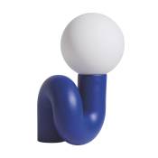 Petite lampe à poser en céramique bleu 26 cm Neotenic