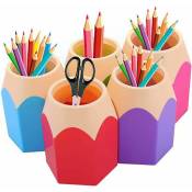 Pot à Crayons Lot de 5 Assortd Couleur Stylo Vase