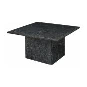 Table basse carrée en cristal noir 75 x 75 cm Galaktyk