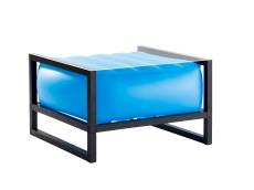Table basse lumineuse bleue