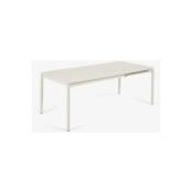 Table extérieure Table extensible Zaltana 140-200cm blanc