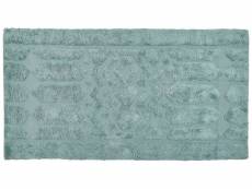 Tapis en coton turquoise 80 x 150 cm sirnak 353430