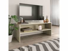 Vidaxl meuble tv chêne sonoma 100 x 40 x 40 cm aggloméré
