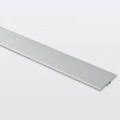 Barre de seuil extra-plate en aluminium décor métal