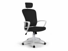Chaise de bureau en tissu aux lignes ergonomiques et appui-tête design sepang Franchi Bürosessel