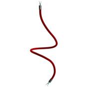 Creative Cables - Kit Creative Flex tube flexible recouvert de tissu RM09 Rouge Noir - 90 cm - Noir