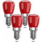 Ersandy - Lot de 4 ampoules led rouges E14 3 w E14,