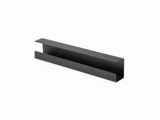 Goulotte passe-câbles horizontale de bureau, 60 cm, noir 150-3102