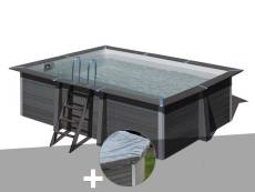 Kit piscine composite Gré Avant-Garde rectangulaire 4,66 x 3,26 x 1,24 m + Bâche de protection