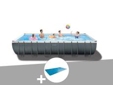 Kit piscine tubulaire Intex Ultra XTR Frame rectangulaire 7,32 x 3,66 x 1,32 m + Bâche à bulles