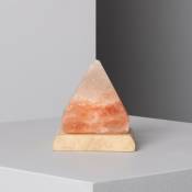 Lampe à Poser led Sal Mineral Pyramid avec Connexion