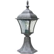 Lampe de table Lampadaire Lampe d'extérieur verre métallique Toscana vieil argent Ø20,5cm b: 14,5 cm h: 41,5cm IP43