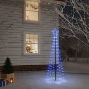 Maison du'Monde - Sapin de Noël avec piquet Bleu 108 led 180 cm