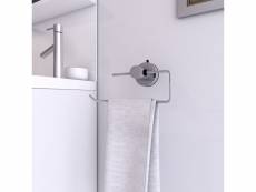Porte serviette a ventouse pour salle de bains-support serviette-sans clou ni vis