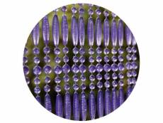 Rideau de porte en perles violettes fréjus 100x230 cm