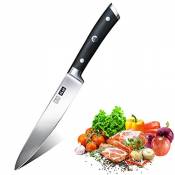 SHAN ZU Couteau de Cuisine Multifonction Professionnel Couteau Chef Couteau de Cuisine Acier 15cm - CLASSIC Series