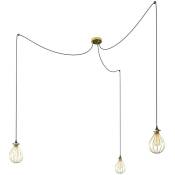 Spider - Lampe suspension multiple 3 bras Made in Italy
