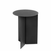 Table d'appoint Slit Metal / Haute - Ø 35 X H 47 cm / Acier - Hay noir en métal