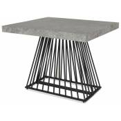 Table Extensible Effet Béton build 90-240cm Gris -