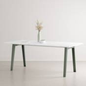 Table rectangulaire New Modern / 190 x 95 cm - Plastique recyclé / 8 à 10 personnes - TIPTOE gris en plastique