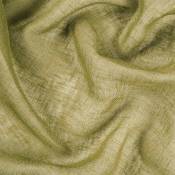 Tissu voile semi transparent plombé - Vert kaki -