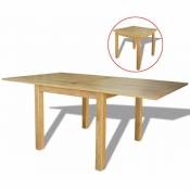 Topdeal Table extensible Chêne 170 x 85 x 75 cm