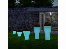 Vase lumineux design fluorescent rond jardin extérieur