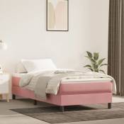 Vidaxl - Sommier à ressorts de lit Rose 90x200 cm