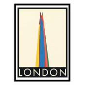 Affiche 50x70 cm et cadre noir - London The Shard -
