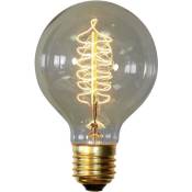 Ampoule Edison Vintage - Spiral Transparent - Laiton,