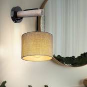 Applique luminaire éclairage bois design textile salon