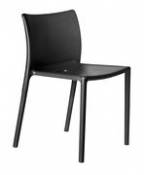 Chaise empilable Air-chair / Polypropylène - Magis noir en plastique
