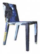 Chaise Rememberme / En jeans recyclés - Casamania bleu en plastique