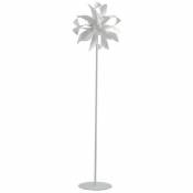 Fan Europe bloom Lampadaire 4 Lumières Blanc, Argent 50x165cm