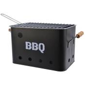 Grille Barbecue Noire 21x32.5x21cm Bbq