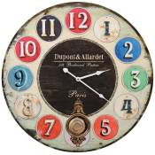 Horloge Ancienne Balancier Dupont & Allardet 58cm -