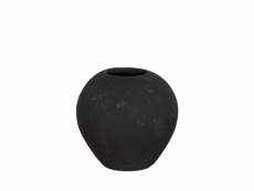 Horta - vase en terre cuite h16cm - couleur - noir